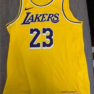 Nike Lakers Gold Basketball Jersey